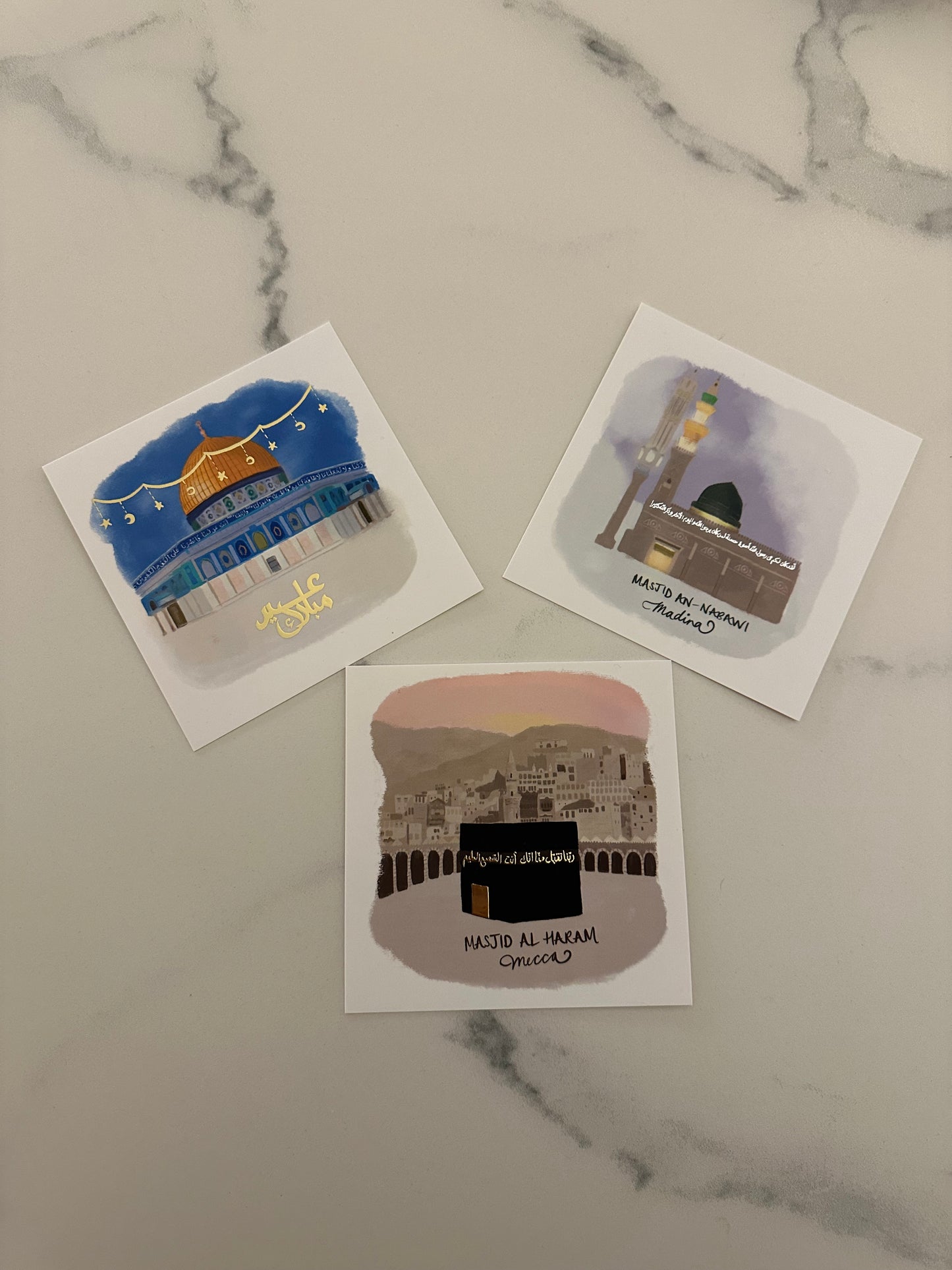 3 Holy Mosques Gold Foil Multipack in aid of Kijana Kwanza